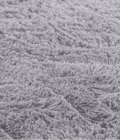 ALFOMBRA PELUDA GRANDE 2X2.4 M GRIS - 1