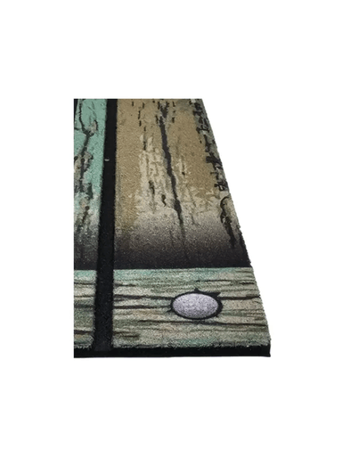 ALFOMBRA LIMPIAPIÉS FELPUDO DE ENTRADA CON TABLAS VERDES - 4