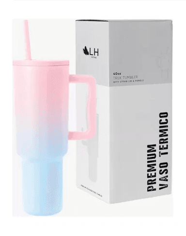 VASO TÉRMICO MUG, 1200 LT, ACERO INOXIDABLE, PINK BLUE - 2