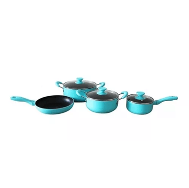 SET DE OLLAS KEEP, ANTIADHERENTE, 7 PIEZAS, COLOR TURQUESA - 5
