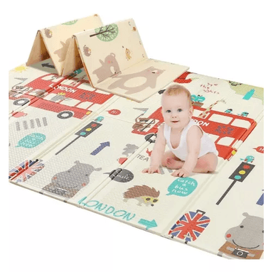 ALFOMBRA ANTIGOLPES PARA NIÑOS Y BEBÉS, PLEGABLE, 200X180 CM - 1