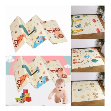 ALFOMBRA ANTIGOLPES PARA NIÑOS Y BEBÉS, PLEGABLE, 200X150 CM - 4