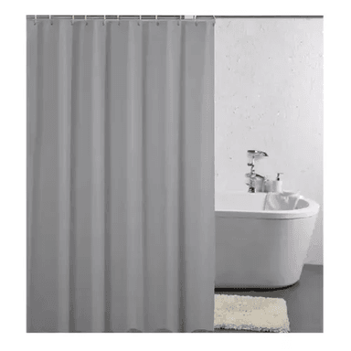 CORTINA DE DUCHA Y BAÑO, 180X180 CM, ELEGANTE, GRIS - 2