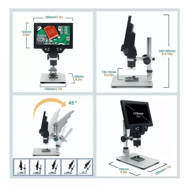 MICROSCOPIO ELECTRÓNICO ACADÉMICO, PANTALLA LCD HD DE 7.2 IN - 5