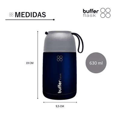 TERMO DE COMIDA Y LÍQUIDO BUFFER, MULTIPROPÓSITO, 630 ML + CUCHARA - 7