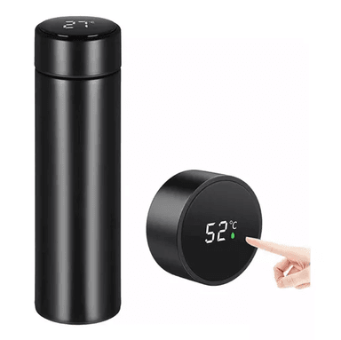 TAZA TERMO INTELIGENTE DIGITAL, TÁCTIL, LED, TEMPERATURA, COLOR NEGRO - 2