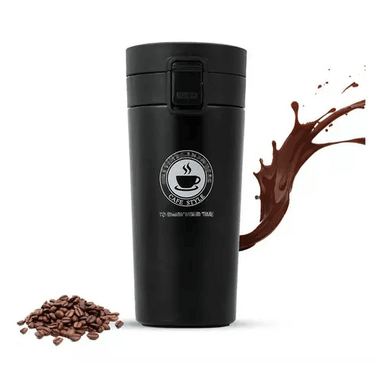 TERMO DE CAFÉ DE ACERO INOXIDABLE, TAZA DE AGUA CALIENTE, 380 ML - 1