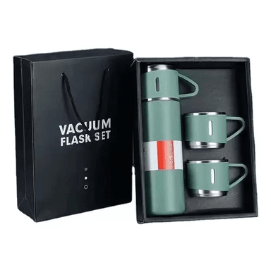 TERMO INDIVIDUAL DE 500 ML, BOTELLA TERMO PARA COMIDA, COLOR VERDE - 1