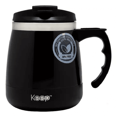 TAZA TÉRMICA KEEP INDOOR, LISA, VARIOS COLORES, 400 ML - 1