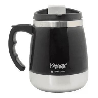 TAZA TÉRMICA KEEP INDOOR, LISA, VARIOS COLORES, 400 ML - 2