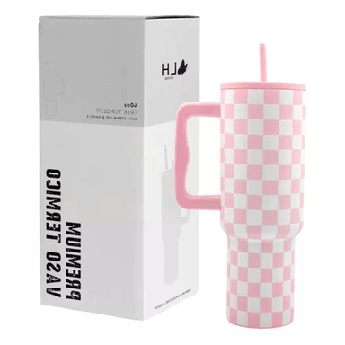 VASO TÉRMICO MUG, 1200 LT, ACERO INOXIDABLE, JAQUE MATE ROSA - 2