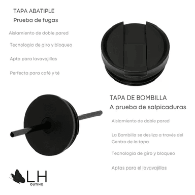 VASO TÉRMICO MUG LH 700 LT, ACERO INOXIDABLE, FRÍO Y CALOR, COLOR BLANCO - 3