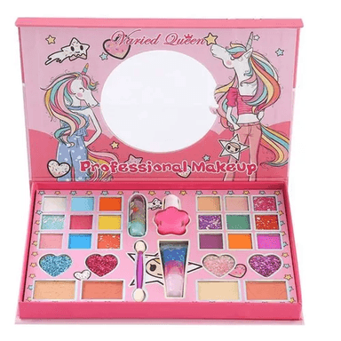 MAQUILLAJE INFANTIL PARA NIÑAS, MALETA, PERFUME Y SET DE BROCHAS - 5