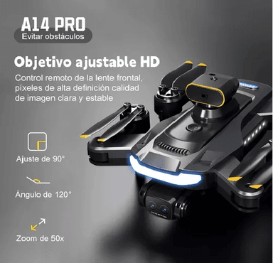DRONE 4K CON CÁMARA DUAL Y 2 BATERÍAS ANTI-OBSTÁCULOS GIRO 360 - 6