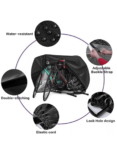 CARPA COBERTOR FUNDA PARA BICICLETA IMPERMEABLE 110X200 CM - 4