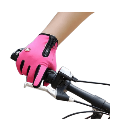 GUANTES TÉRMICOS BICI TOUCH ANTIDESLIZANTE, ROSA, TALLA L - 3
