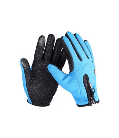 GUANTES TÉRMICOS BICI TOUCH ANTIDESLIZANTE, AZUL, TALLA M - 1