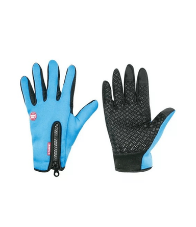 GUANTES TÉRMICOS BICI TOUCH ANTIDESLIZANTE, AZUL, TALLA M - 3