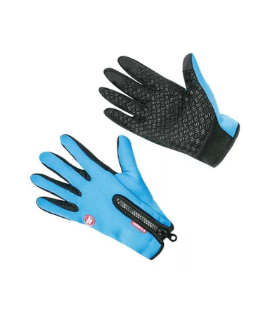 GUANTES TÉRMICOS BICI TOUCH ANTIDESLIZANTE, AZUL, TALLA XL - 2