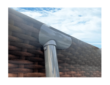 PISCINA ESTRUCTURAL OVALADA AVENLI 4.27X2.75X1 M 8 M³ MARRÓN OSCURO - 6