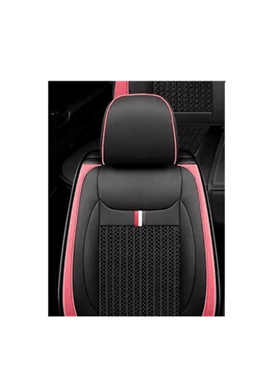 KIT FUNDA CUBRE ASIENTO CUERO AUTO PREMIUM LUXURY, COLOR EN COLOR NEGRO - 1