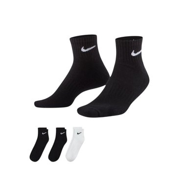 CALCETINES X3 NIKE EVERYDAY CUSHIONED TRAINING COLOR NEGRO Y BLANCO - 1