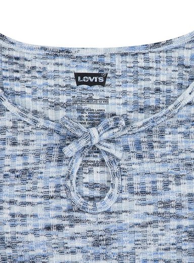 POLERA NIÑA LEVIS AZUL MANGA LARGA - 3