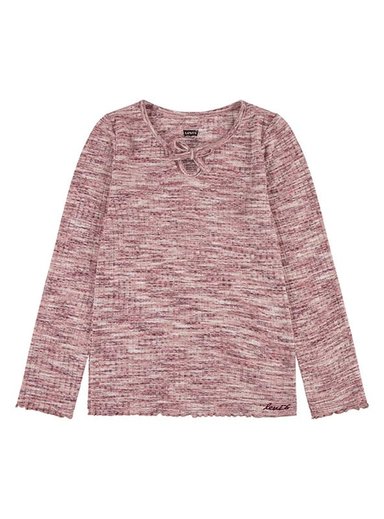 POLERA NIÑA LEVIS ROSADA MANGA LARGA - 1