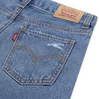 SHORT NIÑA GIRLFRIEND AZUL LEVIS 31D152-M0V - 4