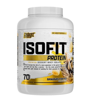 NUTREX PROTEINA ISOFIT WHEY PROTEIN ISOLATE 5 LBS BANANA - 1