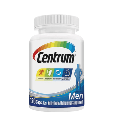 CENTRUM HOMBRE MULTIVITAMINICO MULTIMINERAL 120 COMPRIMIDOS - 1