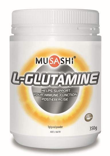 MUSASHI GLUTAMINA 3000MG L-GLUTAMINA MICRONIZADA PURA 350GR - 1