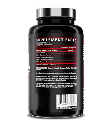 NUTREX ANABOL HARDCORE ACTIVADOR CRECIMIENTO MUSCULAR 60 CAP - 2