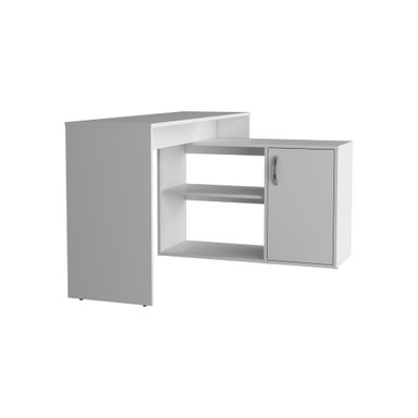 ESCRITORIO EN L 1 PUERTA 71X125X90 CM ECO BLANCO - 4