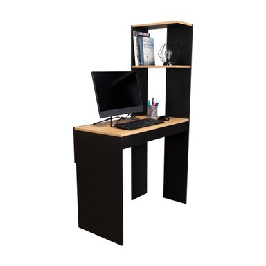 ESCRITORIO BIBLIOTECA DELPHI FRESNO Y WENGUE 150X88,3X43,5 CM - 4