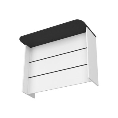 ISLA DE COCINA FENDI WENGUE Y BLANCO 90X120X60 CM - 2