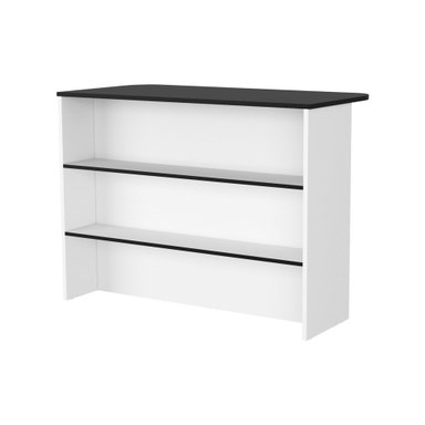 ISLA DE COCINA FENDI WENGUE Y BLANCO 90X120X60 CM - 4