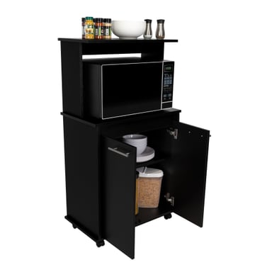MUEBLE PARA MICROONDAS MANCHESTER 2 PUERTAS WENGUE - 1
