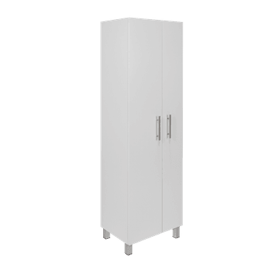 MUEBLE DE ASEO NALA MULTIUSOS 2 PUERTAS Y COLGADORES BLANCO - 5