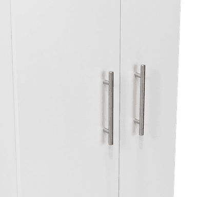 MUEBLE DE ASEO NALA MULTIUSOS 2 PUERTAS Y COLGADORES BLANCO - 7