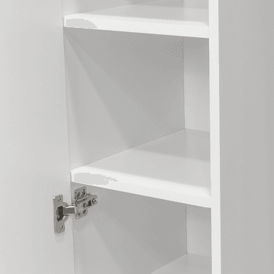 MUEBLE DE ASEO NALA MULTIUSOS 2 PUERTAS Y COLGADORES BLANCO - 9