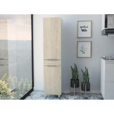 DESPENSA DE COCINA MELIA 2 PUERTAS 1 CAJON ROVERE Y BLANCO - 8