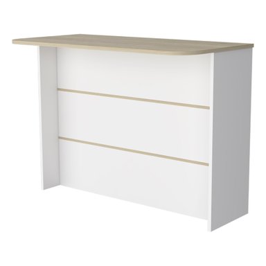 ISLA DE COCINA FENDI ROVERE Y BLANCO 90X120X60 CM - 3