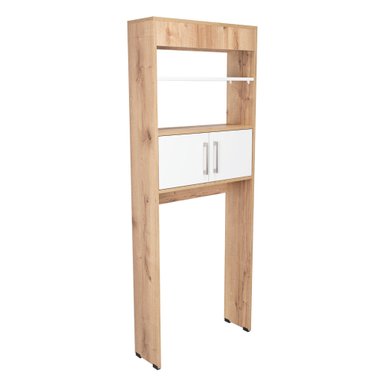 ESTANTE WC MADRID 2 PUERTAS 160X62,4X20,3 CM DUNA Y BLANCO - 6