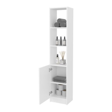 ESTANTE ORGANIZADOR DE BAÑO 1 PUERTA BATH 3 REPISAS BLANCO - 2