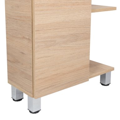 ESTANTE ORGANIZADOR DE BAÑO 1 PUERTA ROVERE Y BLANCO - 7