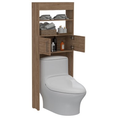 ESTANTE WC MADRID 2 PUERTAS 160X62,4X20,3 CM MIEL - 1
