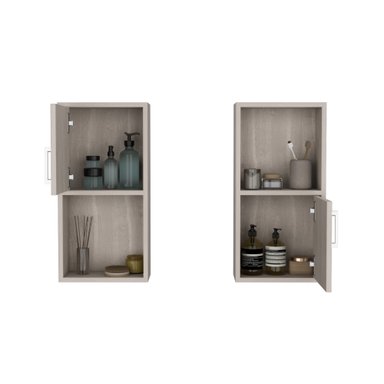 SET X2 MUEBLES AUXILIARES DE BAÑO 60,1X30X16 CM BARDOLINO - 2
