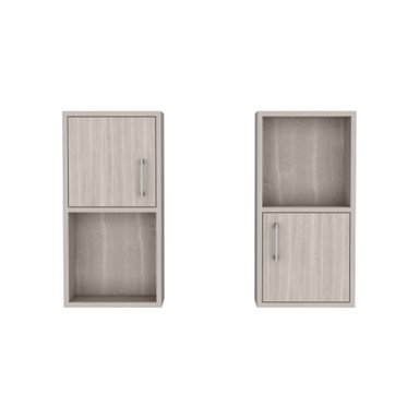 SET X2 MUEBLES AUXILIARES DE BAÑO 60,1X30X16 CM BARDOLINO - 4
