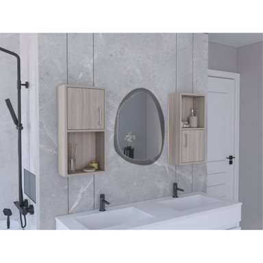 SET X2 MUEBLES AUXILIARES DE BAÑO 60,1X30X16 CM BARDOLINO - 5